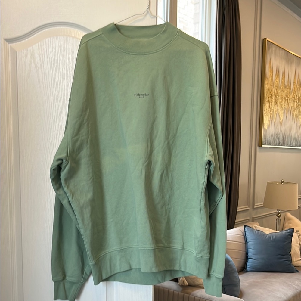 Holzweiler Oslo limited edition Men's Green Sweater new sweatshirt w tag XL
